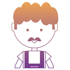 cartoon mechanic man icon