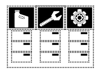 Fototapeta premium chest of drawers of mechanic tools