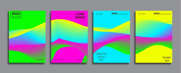 Obraz premium Creative colored cover. Cover design.