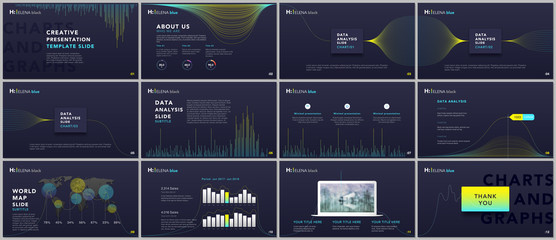 Clean and minimal presentation templates. Business infographic. Brochure cover vector design. Presentation slides for flyer, leaflet, brochure, corporate, marketing, advertising, annual report, banner