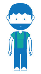 cartoon mechanic man icon