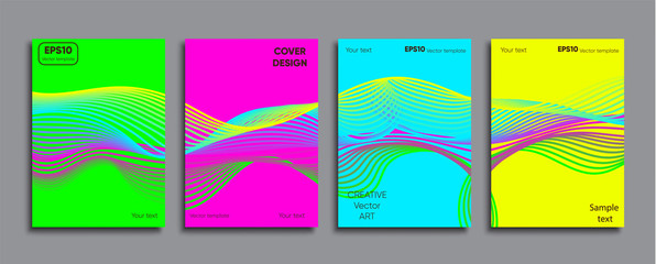 Creative colored cover. Cover design.