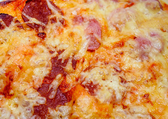 pizza with cheese macro