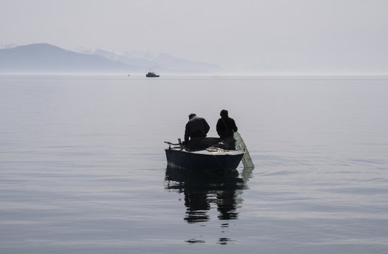 Lake Sevan in early springtime