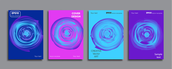 Creative colored cover. Cover design.