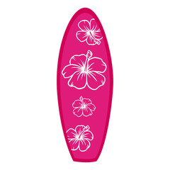Pink surfboard