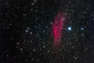 The California Nebula in the constellation Perseus as seen from Stockach in Germany. © David Hajnal