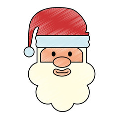 cute santa claus kawaii character