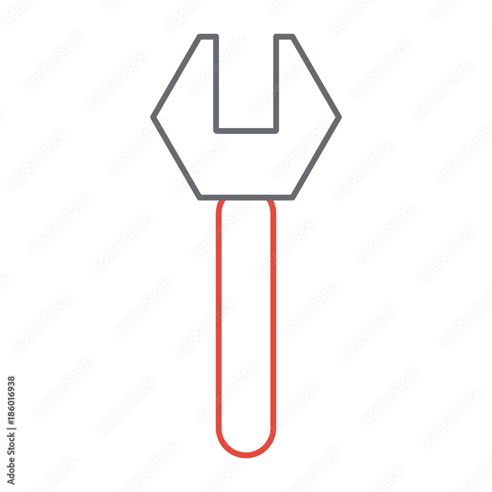 Wall mural spanner tool icon