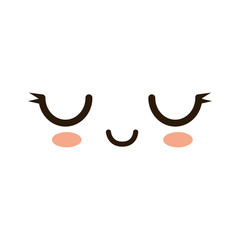 face emoji kawaii character