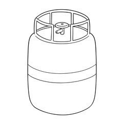 vector of gas tank