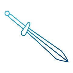 Sword medieval weapon icon vector illustration graphic design