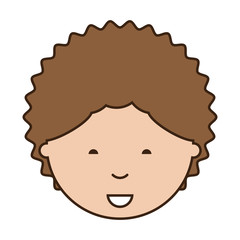 cartoon man face icon