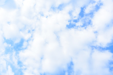 Blue sky with cloud in the morning.