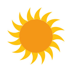 summer sun isolated icon