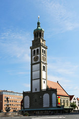 Fototapeta na wymiar Perlachturm in Augsburg, Bayern, Deutschland