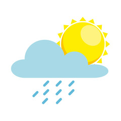 weather cloud rainy with sun