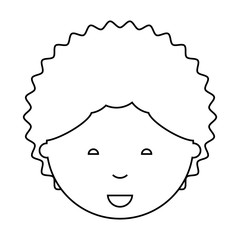 cartoon man face icon