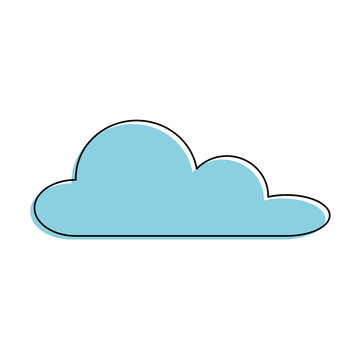 weather cloud isolated icon
