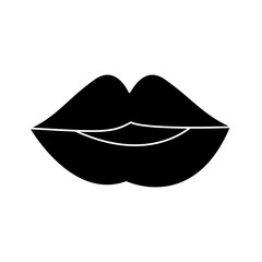 Sexy lips cartoon icon vector illustration graphic design