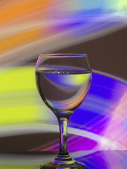 Wine glasses for drinking wine with friends company