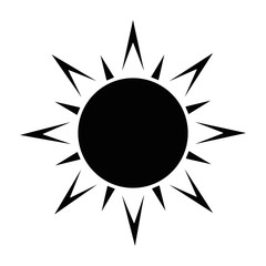 summer sun isolated icon