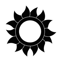 summer sun isolated icon
