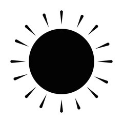 summer sun isolated icon