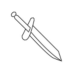Sword medieval weapon icon vector illustration graphic design