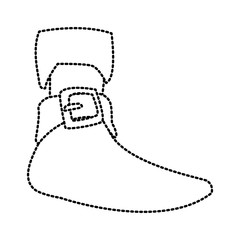 Pirate women boot icon vector illustration graphic design