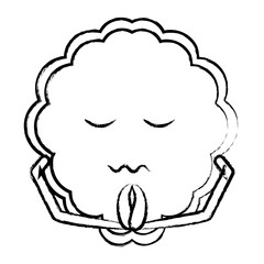 kawaii brain icon