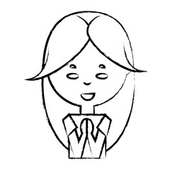 cartoon woman icon