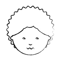 cartoon man face icon