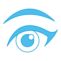 Beautiful woman eye icon vector illustration graphic design