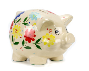 piggy bank isolated on white background