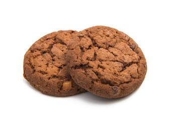 biscuits with chocolate isolated