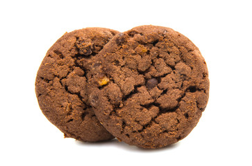 biscuits with chocolate isolated