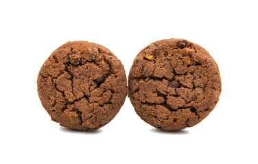 biscuits with chocolate isolated