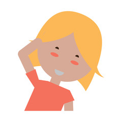 cartoon woman icon