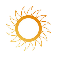 summer sun isolated icon