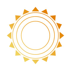 summer sun isolated icon