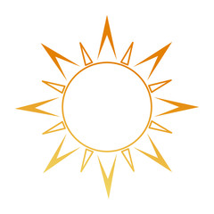 summer sun isolated icon