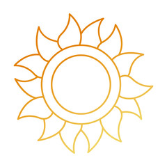 summer sun isolated icon