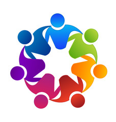 Teamwork group of people icon - 186025522
