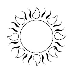 summer sun isolated icon