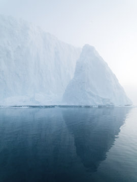 Glaciers On Arctic Ocean In Greenland