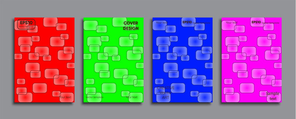 Creative colored cover. Cover design.