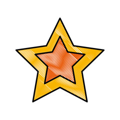 Star shape symbol icon vector illustration graphic design