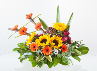 Obraz premium Beautiful artistic flower colorful arrangement
