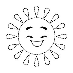 summer sun happy kawaii character